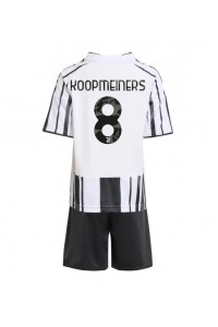 Fotbalové Dres Juventus Teun Koopmeiners #8 Dětské Domácí Oblečení 2025-26 Krátký Rukáv (+ trenýrky)